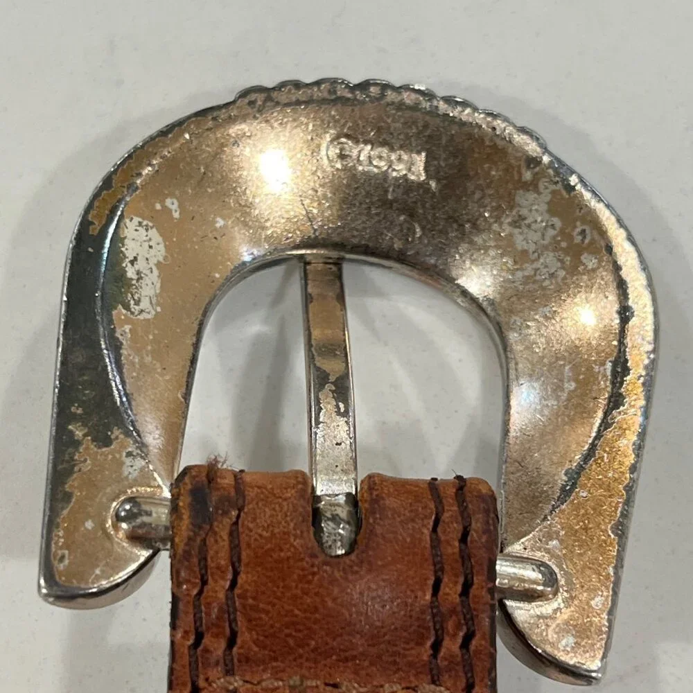 Vintage Belt dated 1991 Size 36 braided leather design